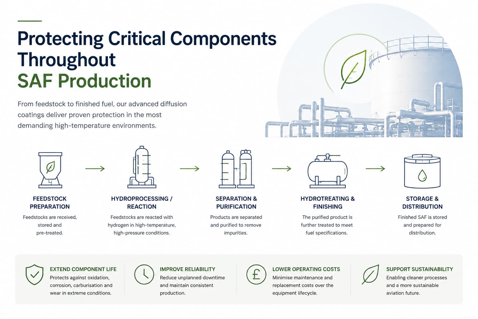 Protecting Critical Components in Sustainable Aviation Fuel Production Protecting Critical Components in Sustainable Aviation Fuel Production