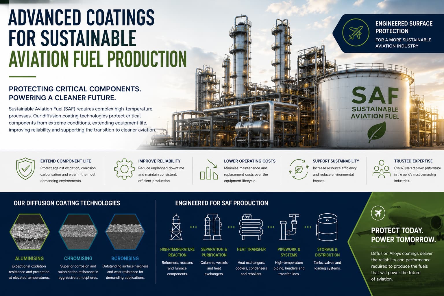 Advanced Coatings for Sustainable Aviation Furl Production Advanced Coatings for Sustainable Aviation Furl Production